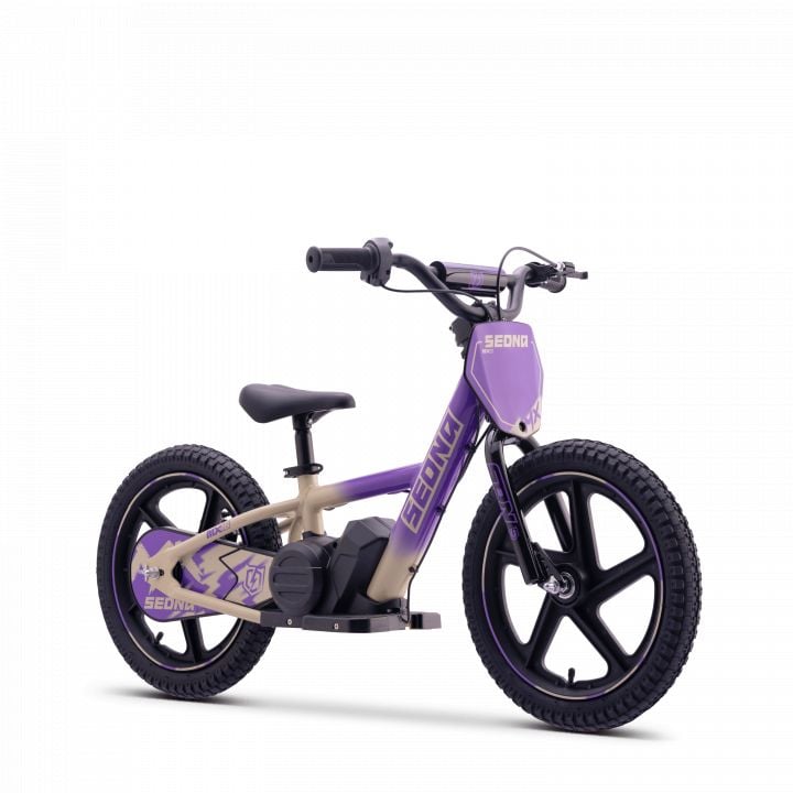 Draisienne électrique enfant SEDNA MX 16 pouces violet, 5 à 12 ans
