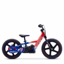 Draisienne électrique enfant SEDNA MX 16 pouces bleu / blanc / rouge, 5 à 12 ans