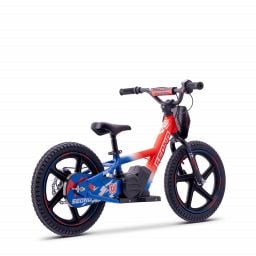 Draisienne électrique enfant SEDNA MX 16 pouces bleu / blanc / rouge, 5 à 12 ans