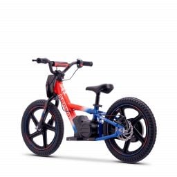 Draisienne électrique enfant SEDNA MX 16 pouces bleu / blanc / rouge, 5 à 12 ans