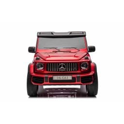 Mercedes G63 AMG XXL 2 places Rouge Métallisée, voiture électrique pour enfant, 2 x 24 volts 7Ah - 4 moteurs