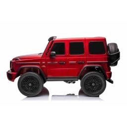 Mercedes G63 AMG XXL 2 places Rouge Métallisée, voiture électrique pour enfant, 2 x 24 volts 7Ah - 4 moteurs