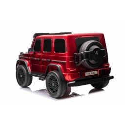 Mercedes G63 AMG XXL 2 places Rouge Métallisée, voiture électrique pour enfant, 2 x 24 volts 7Ah - 4 moteurs