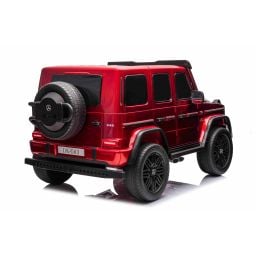 Mercedes G63 AMG XXL 2 places Rouge Métallisée, voiture électrique pour enfant, 2 x 24 volts 7Ah - 4 moteurs