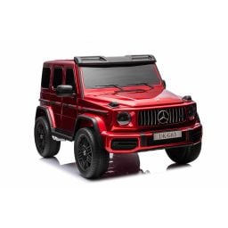 Mercedes G63 AMG XXL 2 places Rouge Métallisée, voiture électrique pour enfant, 2 x 24 volts 7Ah - 4 moteurs