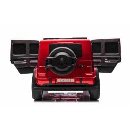 Mercedes G63 AMG XXL 2 places Rouge Métallisée, voiture électrique pour enfant, 2 x 24 volts 7Ah - 4 moteurs