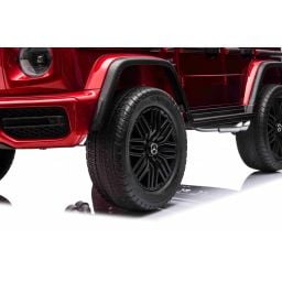 Mercedes G63 AMG XXL 2 places Rouge Métallisée, voiture électrique pour enfant, 2 x 24 volts 7Ah - 4 moteurs