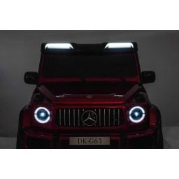 Mercedes G63 AMG XXL 2 places Rouge Métallisée, voiture électrique pour enfant, 2 x 24 volts 7Ah - 4 moteurs