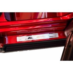 Mercedes G63 AMG XXL 2 places Rouge Métallisée, voiture électrique pour enfant, 2 x 24 volts 7Ah - 4 moteurs