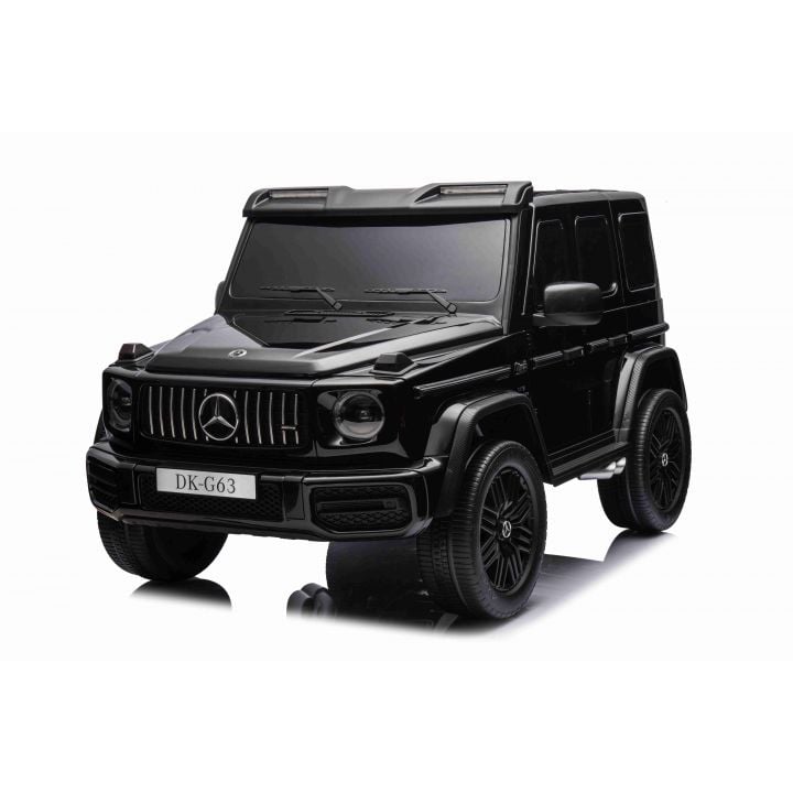 Mercedes G63 AMG XXL 2 places Noir Métallisée, voiture électrique pour enfant, 2x24 volts 7Ah - 4 moteurs