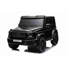 Mercedes G63 AMG XXL 2 places Noir Métallisée, voiture électrique pour enfant, 2x24 volts 7Ah - 4 moteurs