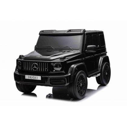 Mercedes G63 AMG XXL 2 places Noir Métallisée, voiture électrique pour enfant, 2x24 volts 7Ah - 4 moteurs