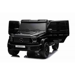 Mercedes G63 AMG XXL 2 places Noir Métallisée, voiture électrique pour enfant, 2x24 volts 7Ah - 4 moteurs