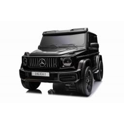 Mercedes G63 AMG XXL 2 places Noir Métallisée, voiture électrique pour enfant, 2x24 volts 7Ah - 4 moteurs