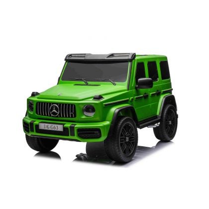 Mercedes G63 AMG XXL Vert Mat 2 places, voiture électrique pour enfant, 2 x 24 volts 7Ah - 4 moteurs