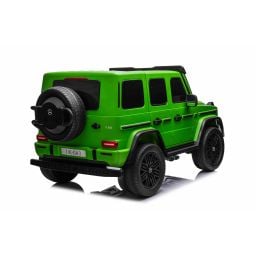Mercedes G63 AMG XXL Vert Mat 2 places, voiture électrique pour enfant, 2 x 24 volts 7Ah - 4 moteurs