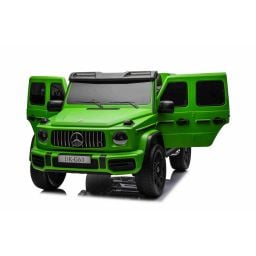 Mercedes G63 AMG XXL Vert Mat 2 places, voiture électrique pour enfant, 2 x 24 volts 7Ah - 4 moteurs