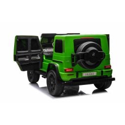 Mercedes G63 AMG XXL Vert Mat 2 places, voiture électrique pour enfant, 2 x 24 volts 7Ah - 4 moteurs