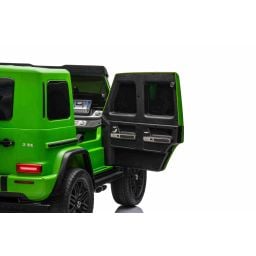 Mercedes G63 AMG XXL Vert Mat 2 places, voiture électrique pour enfant, 2 x 24 volts 7Ah - 4 moteurs