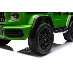 Mercedes G63 AMG XXL Vert Mat 2 places, voiture électrique pour enfant, 2 x 24 volts 7Ah - 4 moteurs