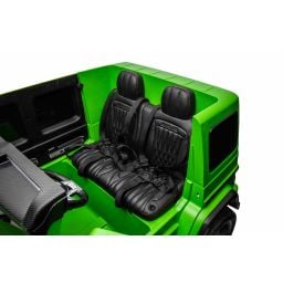 Mercedes G63 AMG XXL Vert Mat 2 places, voiture électrique pour enfant, 2 x 24 volts 7Ah - 4 moteurs