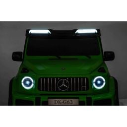 Mercedes G63 AMG XXL Vert Mat 2 places, voiture électrique pour enfant, 2 x 24 volts 7Ah - 4 moteurs