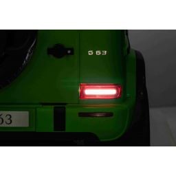 Mercedes G63 AMG XXL Vert Mat 2 places, voiture électrique pour enfant, 2 x 24 volts 7Ah - 4 moteurs