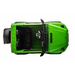 Mercedes G63 AMG XXL Vert Mat 2 places, voiture électrique pour enfant, 2 x 24 volts 7Ah - 4 moteurs
