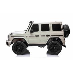 Mercedes G63 AMG XXL Blanc 2 places voiture électrique pour enfant, 2 x 24 volts 7Ah - 4 moteurs