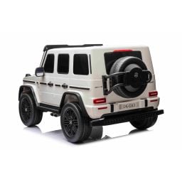 Mercedes G63 AMG XXL Blanc 2 places voiture électrique pour enfant, 2 x 24 volts 7Ah - 4 moteurs