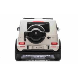 Mercedes G63 AMG XXL Blanc 2 places voiture électrique pour enfant, 2 x 24 volts 7Ah - 4 moteurs