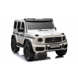 Mercedes G63 AMG XXL Blanc 2 places voiture électrique pour enfant, 2 x 24 volts 7Ah - 4 moteurs