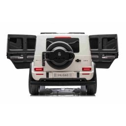 Mercedes G63 AMG XXL Blanc 2 places voiture électrique pour enfant, 2 x 24 volts 7Ah - 4 moteurs