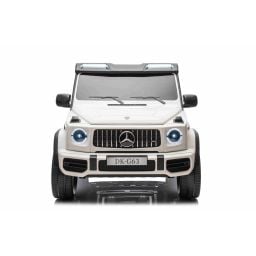Mercedes G63 AMG XXL Blanc 2 places voiture électrique pour enfant, 2 x 24 volts 7Ah - 4 moteurs