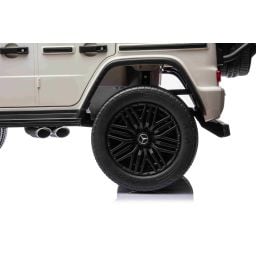Mercedes G63 AMG XXL Blanc 2 places voiture électrique pour enfant, 2 x 24 volts 7Ah - 4 moteurs