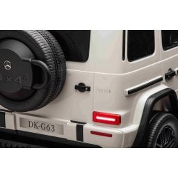 Mercedes G63 AMG XXL Blanc 2 places voiture électrique pour enfant, 2 x 24 volts 7Ah - 4 moteurs