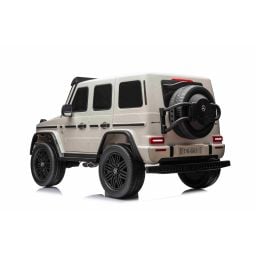 Mercedes G63 AMG XXL Blanc 2 places voiture électrique pour enfant, 2 x 24 volts 7Ah - 4 moteurs
