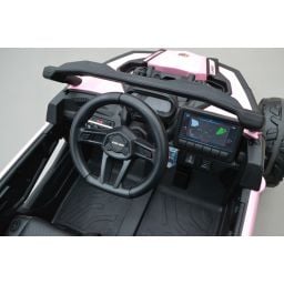 Buggy Can-Am "Maverick" 24 Volts électrique enfant Rose Version 1 place, buggy électrique enfant 24 Volts 7 Ah, 4 moteurs
