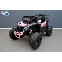 Buggy Can-Am "Maverick" 24 Volts électrique enfant Rose Version 1 place, buggy électrique enfant 24 Volts 7 Ah, 4 moteurs