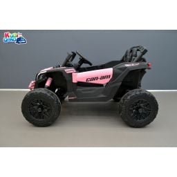 Buggy Can-Am "Maverick" 24 Volts électrique enfant Rose Version 1 place, buggy électrique enfant 24 Volts 7 Ah, 4 moteurs