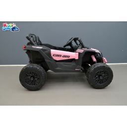 Buggy Can-Am "Maverick" 24 Volts électrique enfant Rose Version 1 place, buggy électrique enfant 24 Volts 7 Ah, 4 moteurs