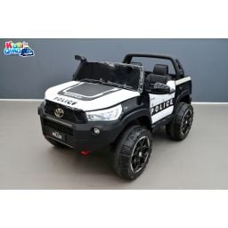 Toyota Hilux Police 24 Volts électrique pour enfant, 4x4 électrique enfant 2 places 2 x 24 Volts 7Ah, 4 moteurs