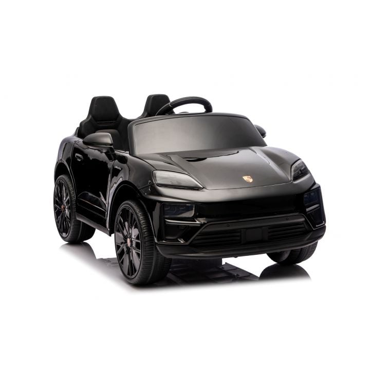 Porsche Macan Noir Métallisée, voiture électrique enfant, 24 Volts - 2 moteurs