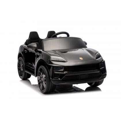 Porsche Macan Noir Métallisée, voiture électrique enfant, 24 Volts - 2 moteurs