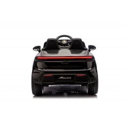 Porsche Macan Noir Métallisée, voiture électrique enfant, 24 Volts - 2 moteurs