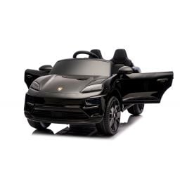 Porsche Macan Noir Métallisée, voiture électrique enfant, 24 Volts - 2 moteurs