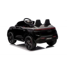 Porsche Macan Noir Métallisée, voiture électrique enfant, 24 Volts - 2 moteurs