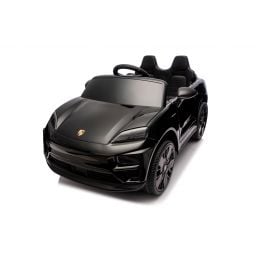 Porsche Macan Noir Métallisée, voiture électrique enfant, 24 Volts - 2 moteurs