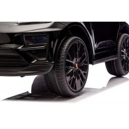 Porsche Macan Noir Métallisée, voiture électrique enfant, 24 Volts - 2 moteurs