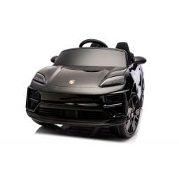 Porsche Macan Noir Métallisée, voiture électrique enfant, 24 Volts - 2 moteurs